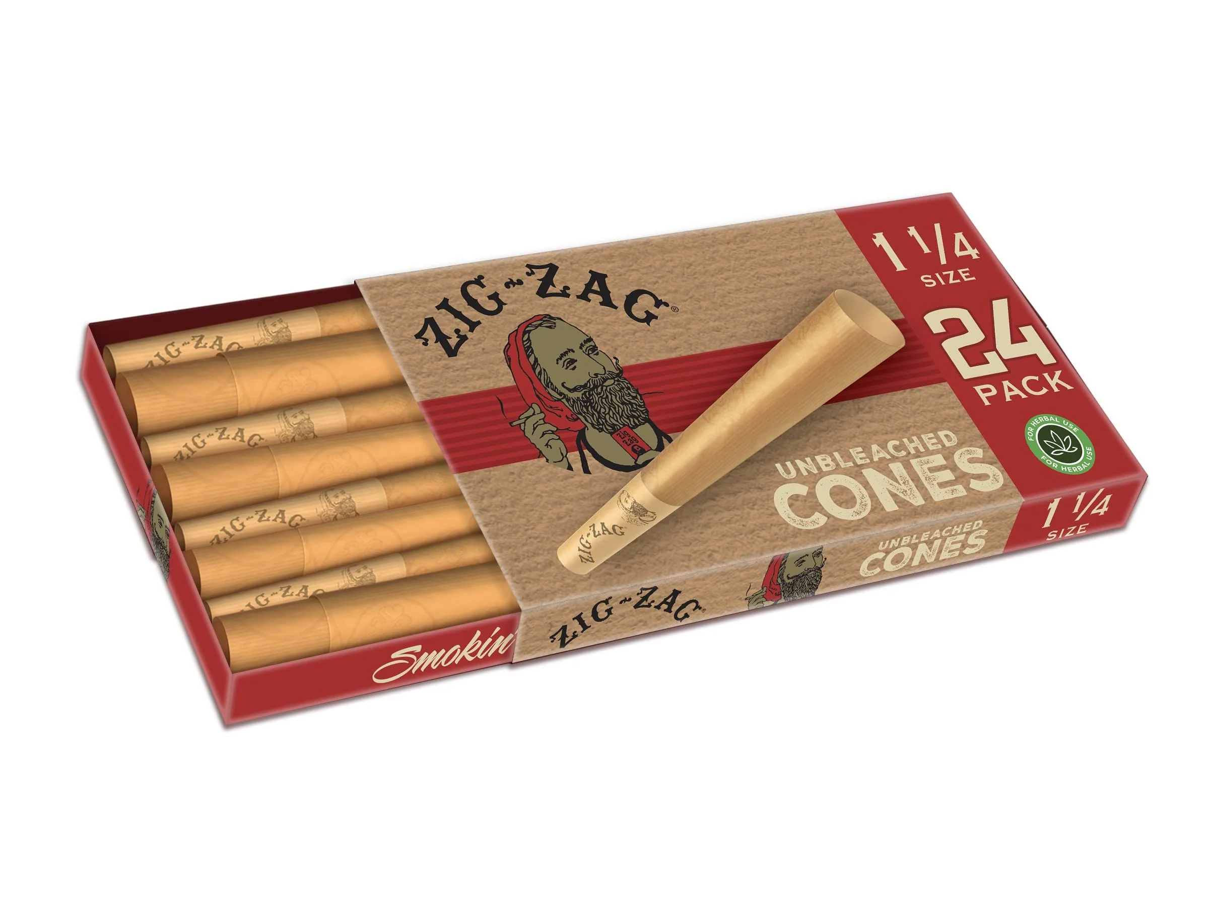 24 Ct Unbleached  Pre Rolled Cones 1 1/4 - Image 3