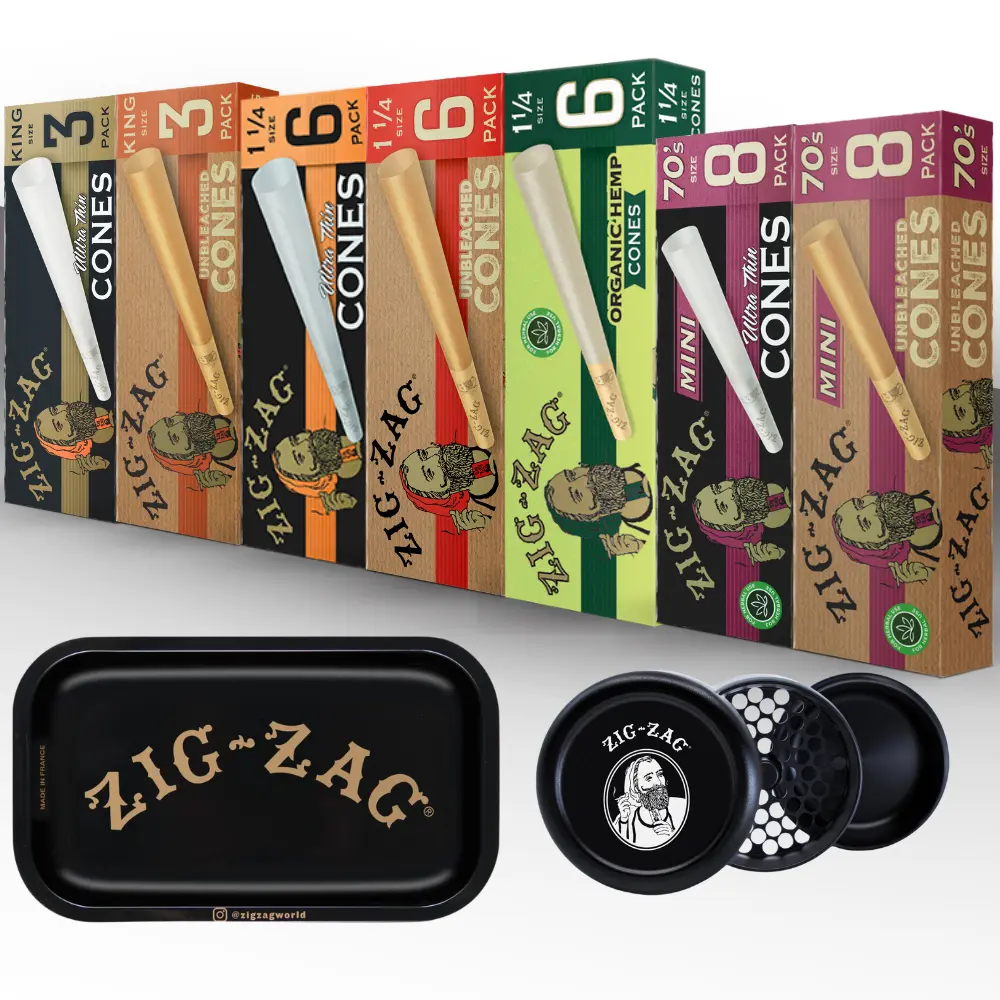 Zig Zag X Leafly Super Cones Bundle